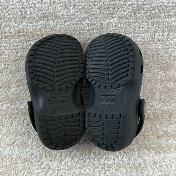 Crocs Toddler Black Clogs Shoes C5 - Picture 7 of 7